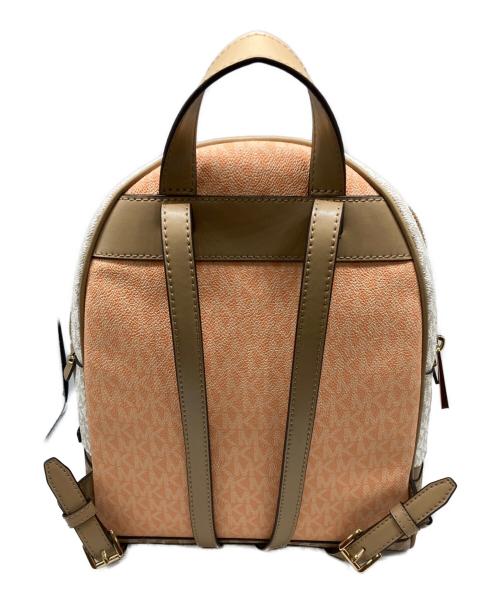 MICHAEL KORS（マイケルコース）MICHAEL KORS (マイケルコース) バレットマルチ モノグラム レザーバックパック ベージュ サイズ:下記参照の古着・服飾アイテム