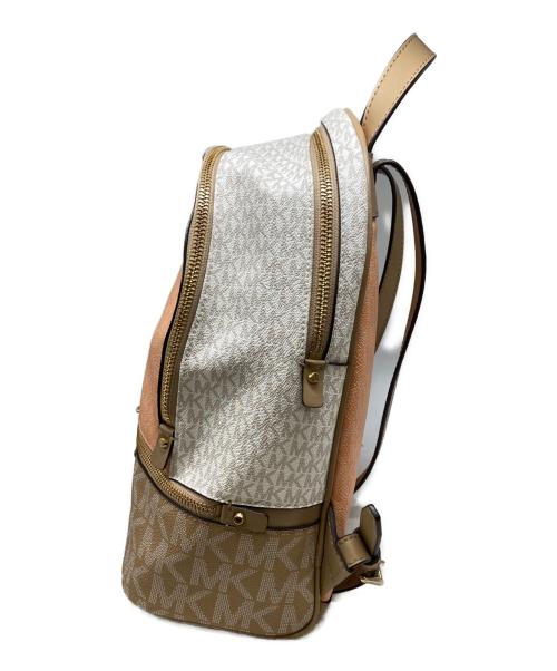 MICHAEL KORS（マイケルコース）MICHAEL KORS (マイケルコース) バレットマルチ モノグラム レザーバックパック ベージュ サイズ:下記参照の古着・服飾アイテム