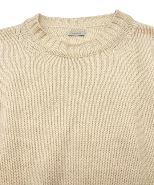 nomiamo（ノミアモ）nomiamo (ノミアモ) カシミヤクルーネックニット ベージュ サイズ:SIZE Sの古着・服飾アイテム
