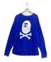 A BATHING APE（アベイシングエイプ）の古着「ロングスリーブカットソー」｜ブルー