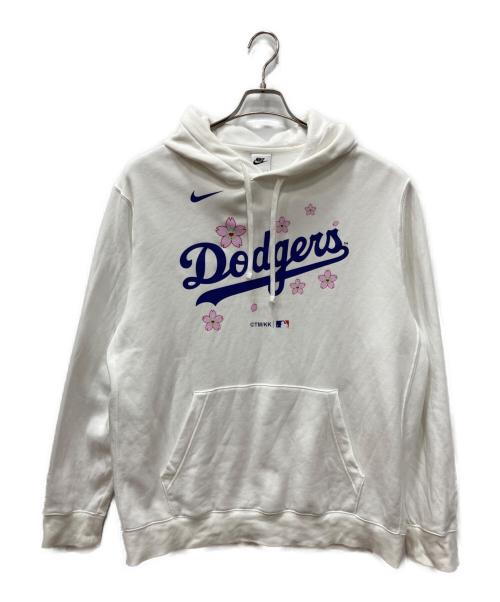 NIKE（ナイキ）NIKE (ナイキ) Takashi Murakami MLB ドジャース プルオーバーパーカー ホワイト サイズ:XLの古着・服飾アイテム