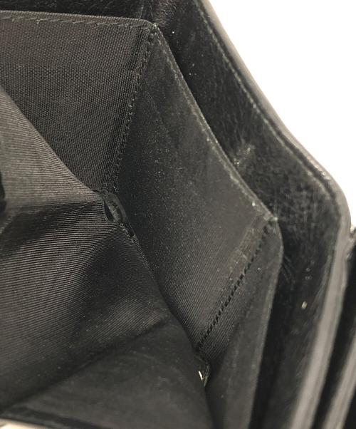 BALENCIAGA（バレンシアガ）BALENCIAGA (バレンシアガ) グラフィティ ペイント コンパクトウォレット ブラックの古着・服飾アイテム