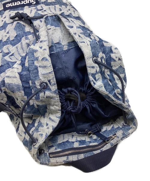 SUPREME（シュプリーム）Supreme (シュプリーム) Fat Tip Jacquard Denim Backpack ブルー サイズ:下記参照の古着・服飾アイテム