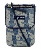 SUPREMEシュプリーム）の古着「Fat Tip Jacquard Denim Neck Pouch」｜ブルー