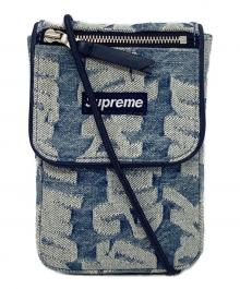 SUPREME（シュプリーム）の古着「Fat Tip Jacquard Denim Neck Pouch」｜ブルー