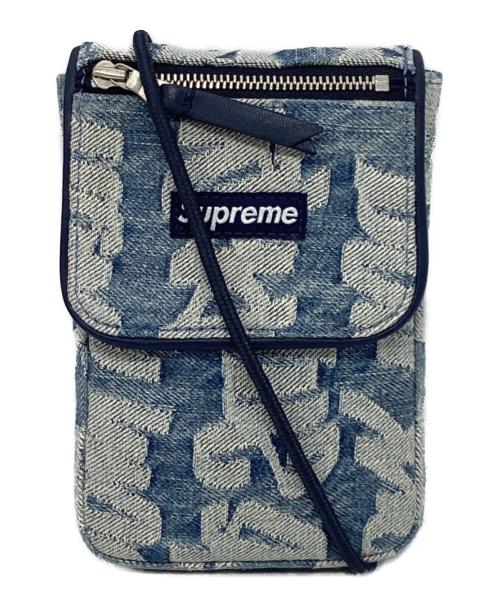 SUPREME（シュプリーム）Supreme (シュプリーム) Fat Tip Jacquard Denim Neck Pouch ブルー サイズ:下記参照の古着・服飾アイテム
