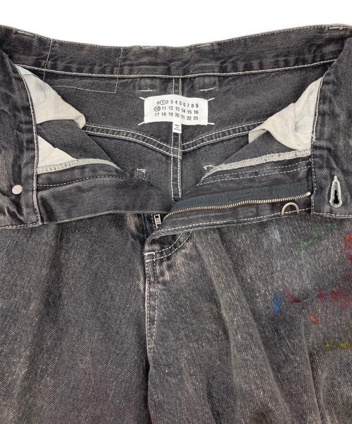 Maison Margiela（メゾンマルジェラ）Maison Margiela (メゾンマルジェラ) BLACK PAINT JEANS ブラック サイズ:24の古着・服飾アイテム