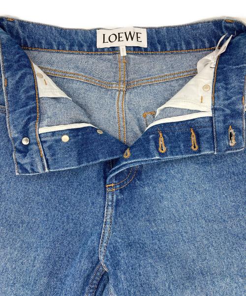 LOEWE（ロエベ）LOEWE (ロエベ) アナグラム ポケット テーパード ジーンズ ブルー サイズ:34の古着・服飾アイテム