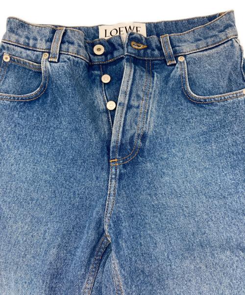 LOEWE（ロエベ）LOEWE (ロエベ) アナグラム ポケット テーパード ジーンズ ブルー サイズ:34の古着・服飾アイテム