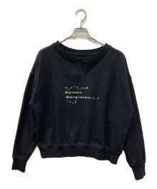 Maison Margiela（メゾンマルジェラ）の古着「フォントジェネレータースウェット」｜ブラック