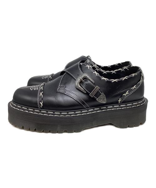 Dr.Martens（ドクターマーチン）Dr.Martens (ドクターマーチン) MONK QUAD GA モンクストラップシューズ ブラック サイズ:UK9の古着・服飾アイテム