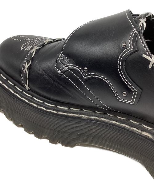 Dr.Martens（ドクターマーチン）Dr.Martens (ドクターマーチン) MONK QUAD GA モンクストラップシューズ ブラック サイズ:UK9の古着・服飾アイテム