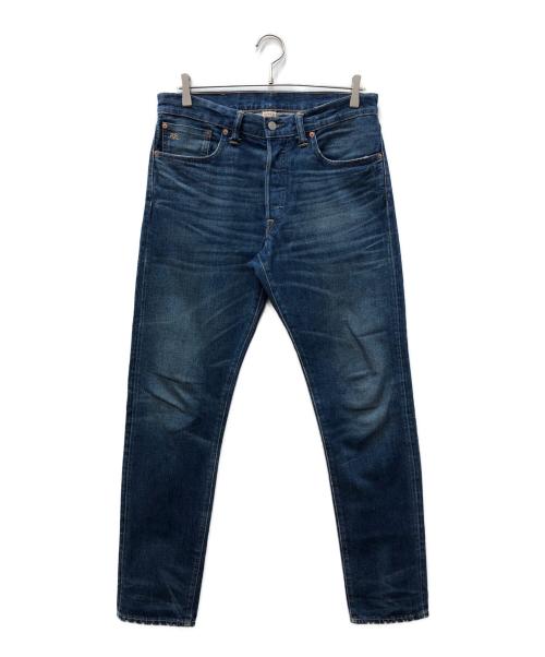 RRL（ダブルアールエル）RRL (ダブルアールエル) スリムナローデニムパンツ ブルー サイズ:32×32の古着・服飾アイテム