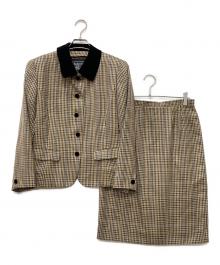 Burberry's（バーバリーズ）の古着「シルク混チェックセットアップ」｜ベージュ