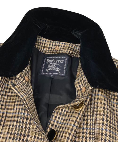 Burberry's（バーバリーズ）Burberry's (バーバリーズ) シルク混チェックセットアップ ベージュ サイズ:9の古着・服飾アイテム