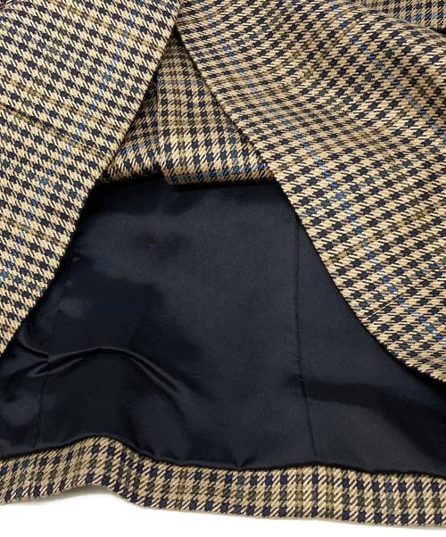 Burberry's（バーバリーズ）Burberry's (バーバリーズ) シルク混チェックセットアップ ベージュ サイズ:9の古着・服飾アイテム