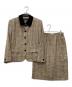 Burberry's（バーバリーズ）の古着「シルク混チェックセットアップ」｜ベージュ