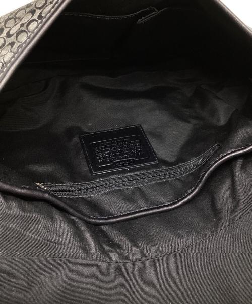 COACH（コーチ）COACH (コーチ) ソーホー ミニシグネチャー ワンショルダーバッグ グレー×ブラック サイズ:下記参照の古着・服飾アイテム