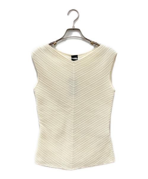 BOSS（ボス）BOSS (ボス) ニットストラクチャーVネックトップス アイボリー サイズ:XS 未使用品の古着・服飾アイテム