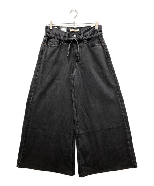 LEVI'S（リーバイス）LEVI'S (リーバイス) BEAUTY&YOUTH (ビューティーアンドユース) XLスーパーワイドデニムパンツ ブラック サイズ:27 未使用品の古着・服飾アイテム