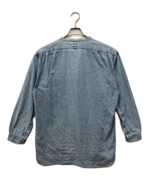 OLD JOE & Co.（オールドジョー）OLD JOE & Co. (オールドジョー) シャンブレーバンドカラーシャツ ブルー サイズ:16　1/2の古着・服飾アイテム