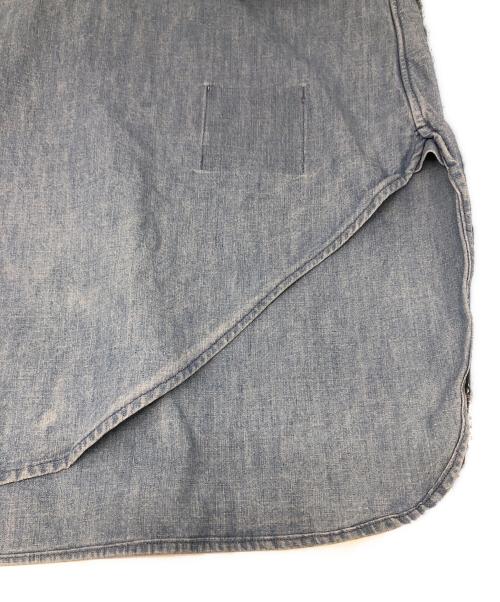 OLD JOE & Co.（オールドジョー）OLD JOE & Co. (オールドジョー) シャンブレーバンドカラーシャツ ブルー サイズ:16　1/2の古着・服飾アイテム