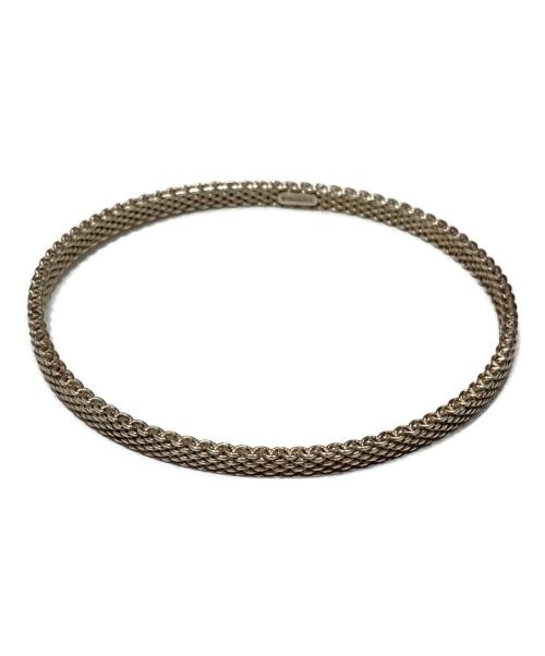 TIFFANY & Co.（ティファニー）Tiffany & Co. (ティファニー) サマセットメッシュバングル シルバーの古着・服飾アイテム