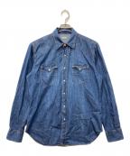 ORIAN×BEAMS Fオリアン×ビームスエフ）の古着「別注デニムウエスタンシャツ」｜ブルー