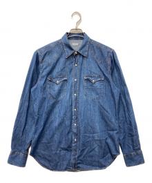 ORIAN×BEAMS F（オリアン×ビームスエフ）の古着「別注デニムウエスタンシャツ」｜ブルー