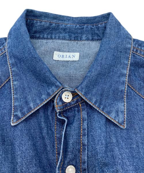 ORIAN（オリアン）ORIAN (オリアン) BEAMS F (ビームスエフ) 別注デニムウエスタンシャツ ブルー サイズ:SIZE40の古着・服飾アイテム