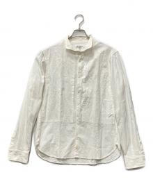 Yohji Yamamoto pour homme（ヨウジヤマモト プールオム）の古着「コットンスタンドカラーシャツ」｜ホワイト