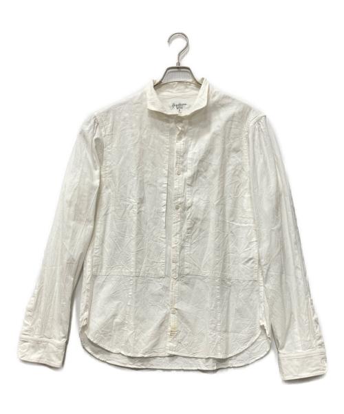 Yohji Yamamoto pour homme（ヨウジヤマモト プールオム）Yohji Yamamoto pour homme (ヨウジヤマモト プールオム) コットンスタンドカラーシャツ ホワイト サイズ:SIZE 3の古着・服飾アイテム