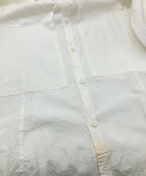 Yohji Yamamoto pour homme（ヨウジヤマモト プールオム）Yohji Yamamoto pour homme (ヨウジヤマモト プールオム) コットンスタンドカラーシャツ ホワイト サイズ:SIZE 3の古着・服飾アイテム