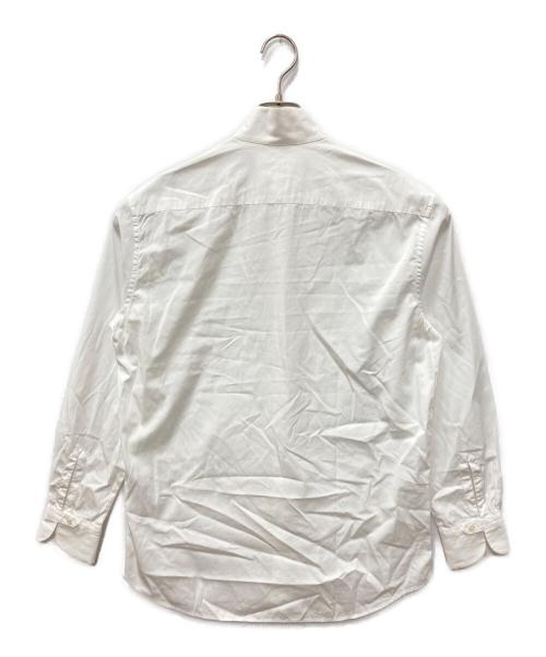 BOURRIENNE（ブリエンヌ）BOURRIENNE (ブリエンヌ) ラウンドカラーシャツ ホワイト サイズ:Lの古着・服飾アイテム
