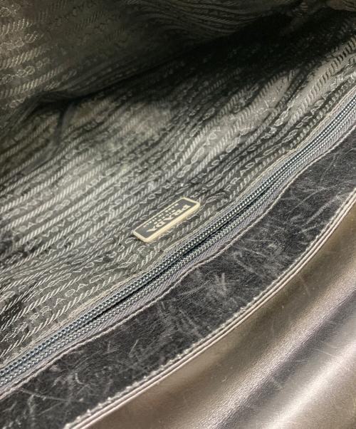 PRADA（プラダ）PRADA (プラダ) レザーブリーフケース ブラック サイズ:下記参照の古着・服飾アイテム