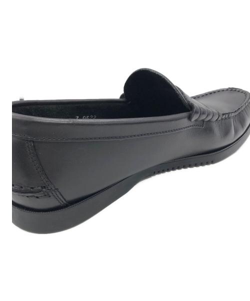 PARABOOT（パラブーツ）PARABOOT (パラブーツ) CORAUX レザーローファー ブラック サイズ:SIZE 7の古着・服飾アイテム
