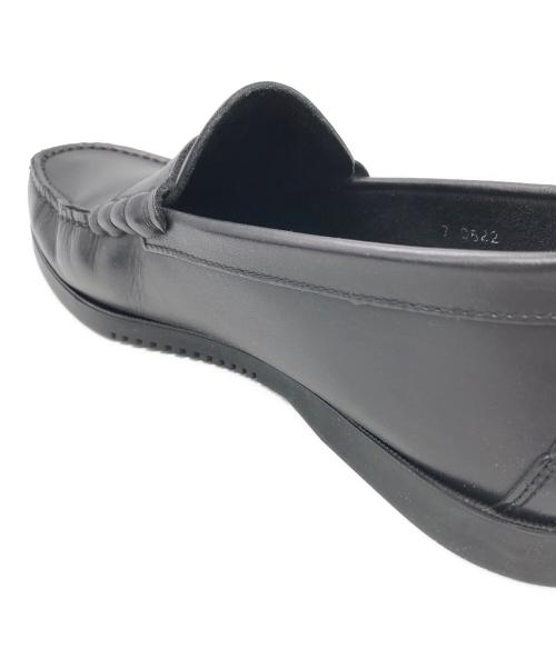 PARABOOT（パラブーツ）PARABOOT (パラブーツ) CORAUX レザーローファー ブラック サイズ:SIZE 7の古着・服飾アイテム