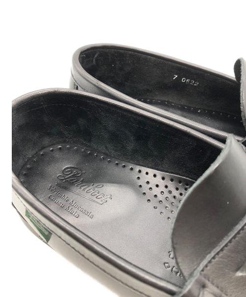 PARABOOT（パラブーツ）PARABOOT (パラブーツ) CORAUX レザーローファー ブラック サイズ:SIZE 7の古着・服飾アイテム