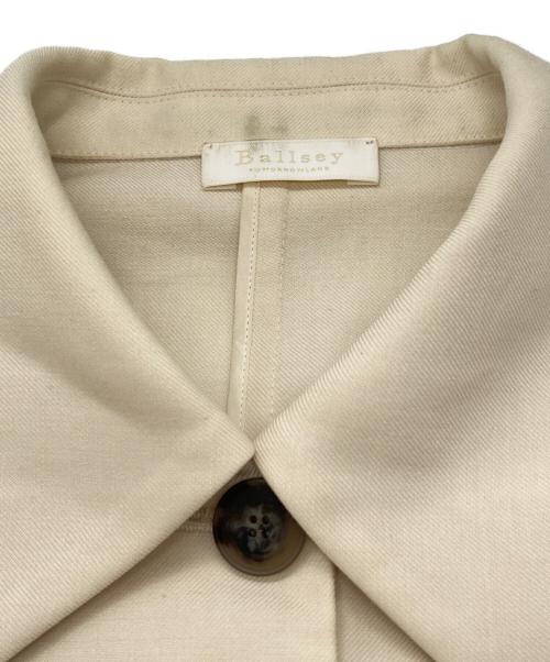 BALLSEY（ボールジィ）BALLSEY (ボールジィ) ハイツイストビエラ ステンカラーシャツジャケット アイボリー サイズ:SIZE 36の古着・服飾アイテム