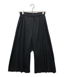 PLEATS PLEASE（プリーツプリーズ）の古着「プリーツサルエルパンツ」｜ブラック