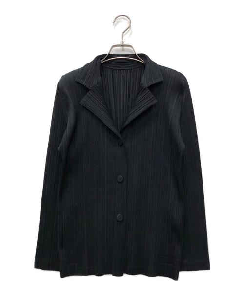 PLEATS PLEASE（プリーツプリーズ）PLEATS PLEASE (プリーツプリーズ) プリーツ3Bジャケット ブラック サイズ:3の古着・服飾アイテム