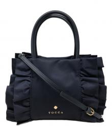 TOCCA（トッカ）の古着「フリル2WAYバッグ」｜ネイビー