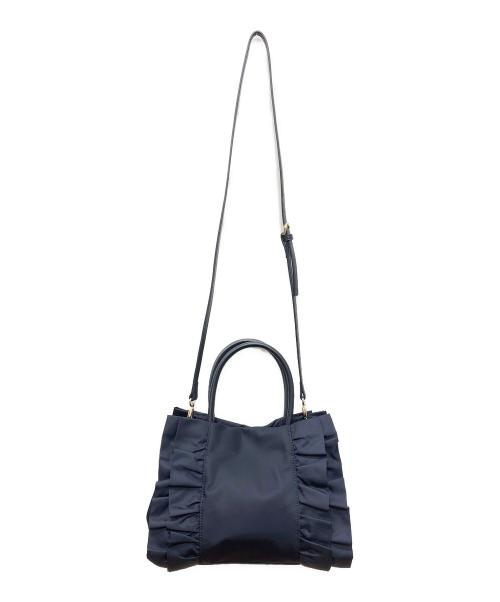 TOCCA（トッカ）TOCCA (トッカ) フリル2WAYバッグ ネイビー サイズ:下記参照の古着・服飾アイテム