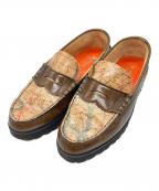 kenford×AVIREXケンフォード×アヴィレックス）の古着「TANKSOLE LOAFERS ”ICON of FLIGHT”」｜ブラウン