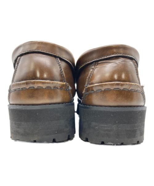 kenford（ケンフォード）kenford (ケンフォード) AVIREX (アヴィレックス) TANKSOLE LOAFERS ”ICON of FLIGHT” ブラウン サイズ:SIZE 26の古着・服飾アイテム