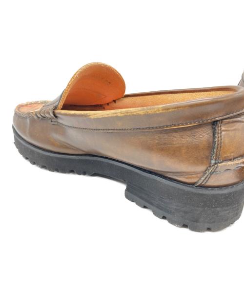 kenford（ケンフォード）kenford (ケンフォード) AVIREX (アヴィレックス) TANKSOLE LOAFERS ”ICON of FLIGHT” ブラウン サイズ:SIZE 26の古着・服飾アイテム