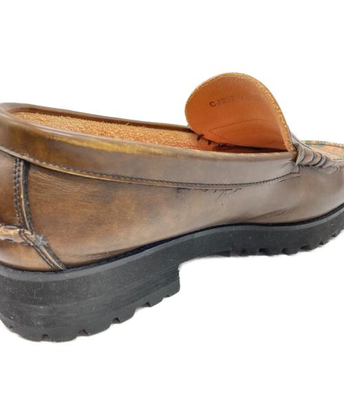 kenford（ケンフォード）kenford (ケンフォード) AVIREX (アヴィレックス) TANKSOLE LOAFERS ”ICON of FLIGHT” ブラウン サイズ:SIZE 26の古着・服飾アイテム