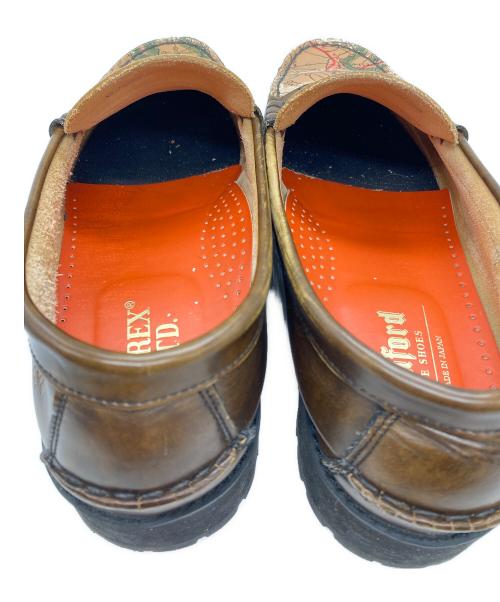 kenford（ケンフォード）kenford (ケンフォード) AVIREX (アヴィレックス) TANKSOLE LOAFERS ”ICON of FLIGHT” ブラウン サイズ:SIZE 26の古着・服飾アイテム