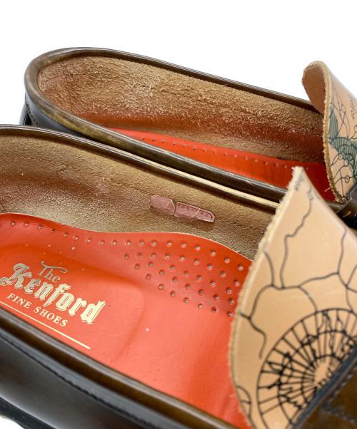 kenford（ケンフォード）kenford (ケンフォード) AVIREX (アヴィレックス) TANKSOLE LOAFERS ”ICON of FLIGHT” ブラウン サイズ:SIZE 26の古着・服飾アイテム