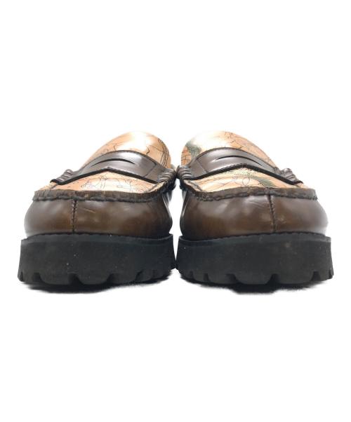 kenford（ケンフォード）kenford (ケンフォード) AVIREX (アヴィレックス) TANKSOLE LOAFERS ”ICON of FLIGHT” ブラウン サイズ:SIZE 26の古着・服飾アイテム